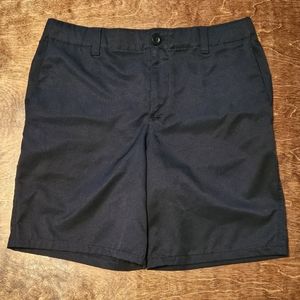 Under Armour Boys Golf Shorts 16 Black Performance Dri-Fit Adjustable